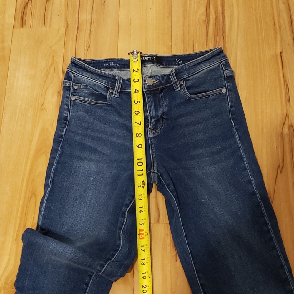 LIVERPOOL LA HIGH RISE  WASH BLUE JEANS SIZE 4/27 - Picture 6 of 14